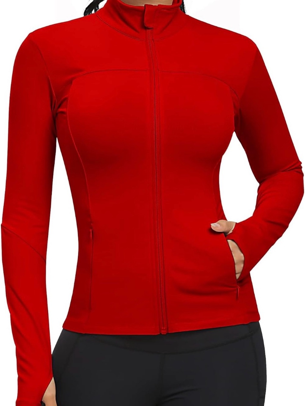 Gym Rainbow Women’s Red Full-Zip Lightweight Jacket size XL